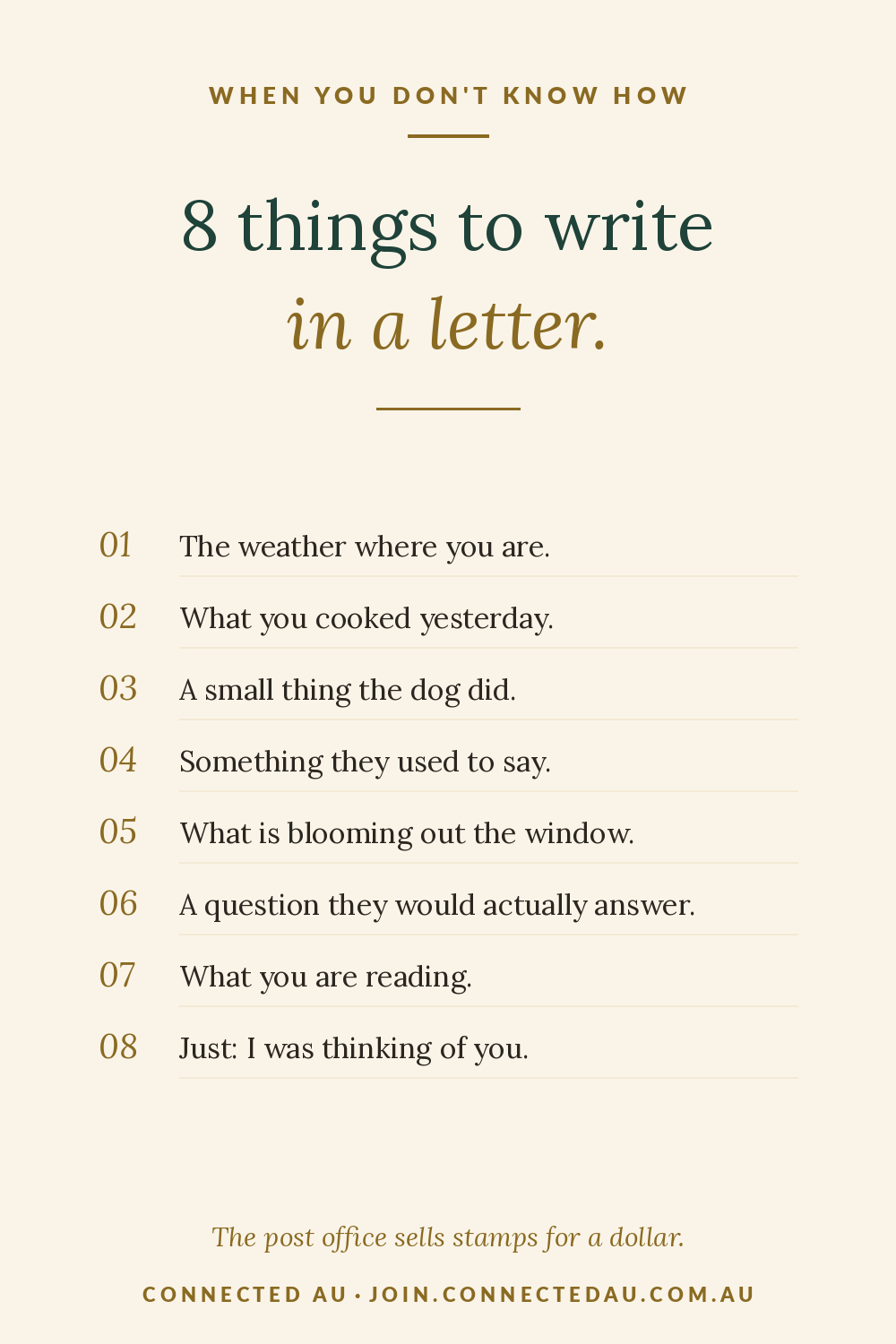 8 Things to Write in a Letter When You Don't Know What to Say