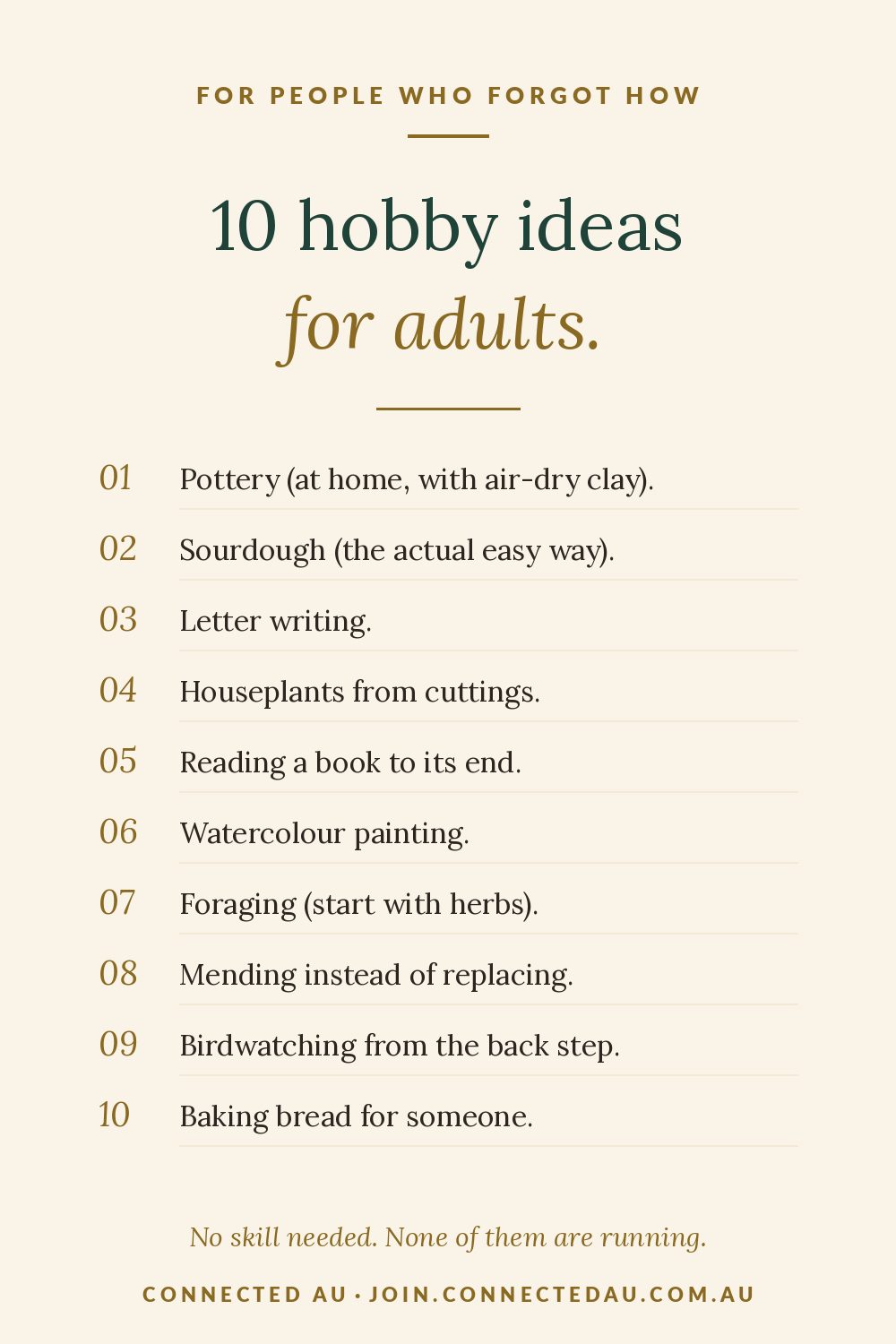 10 Hobby Ideas For Adults (That Aren't Running)
