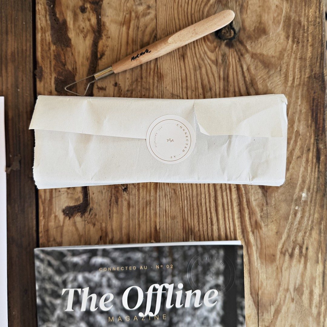 The clay, wrapped and sealed