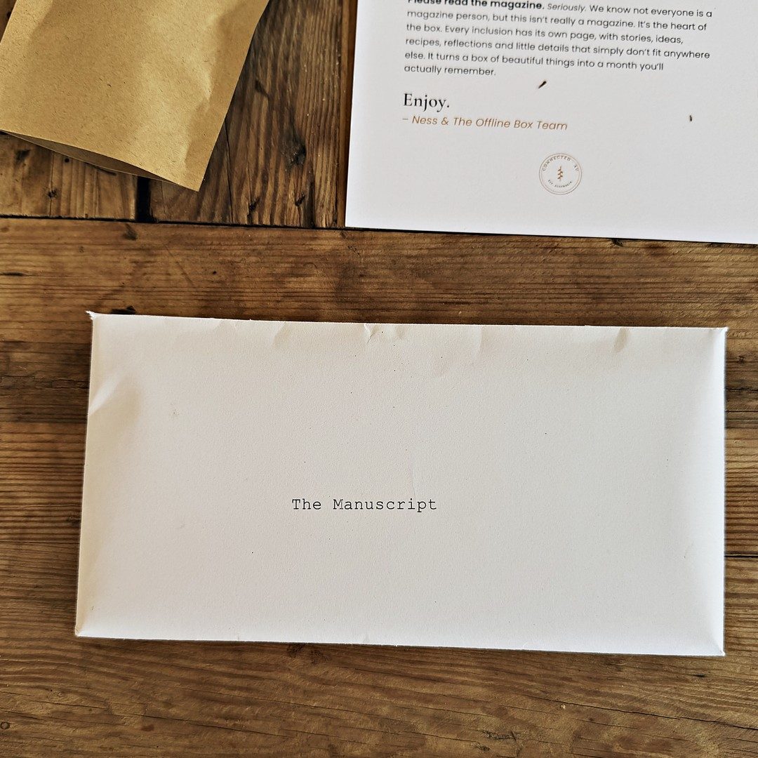 The Manuscript, sealed in its envelope