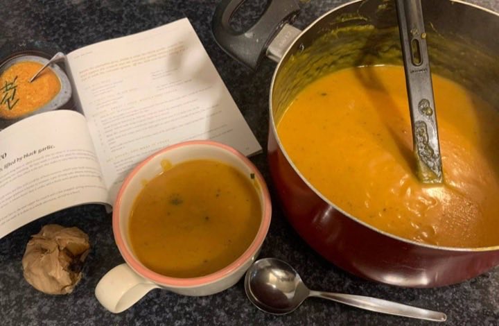 Made by a member: Soup, with the magazine open